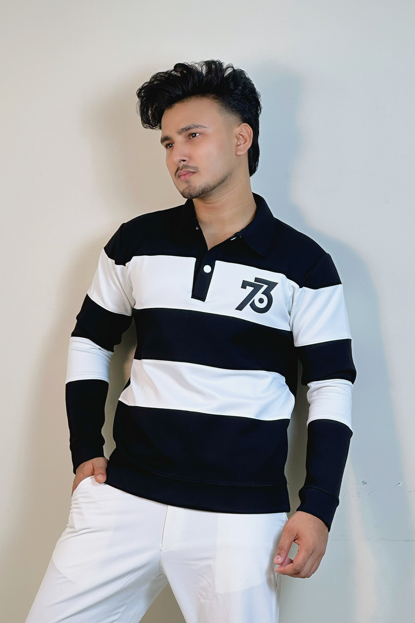 সাদাকালো কালার সোয়েটশার্ট-76