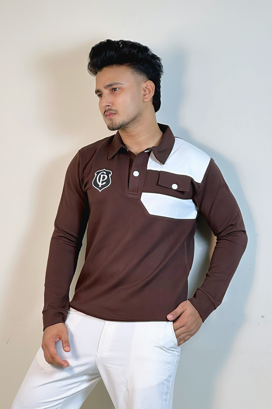 কফি কালার সোয়েটশার্ট-CP