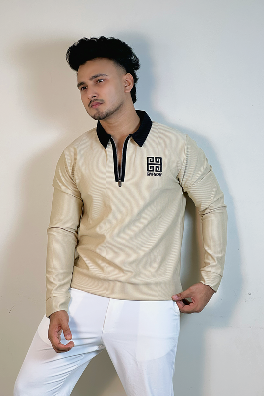 ক্রিম কালার সোয়েটশার্ট-FANCY