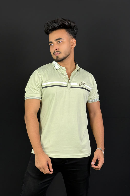 Light Lemon Colour Polo T-Shirt |Paris