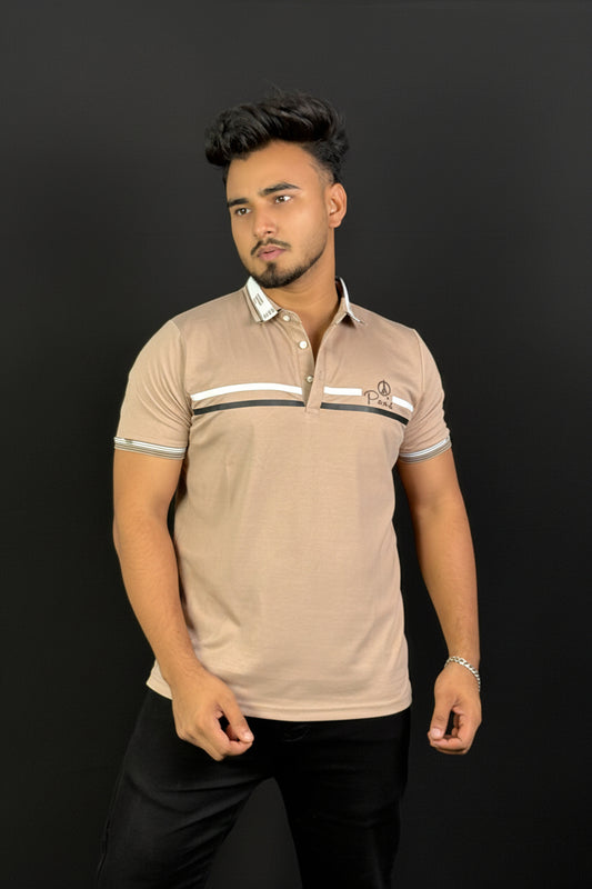 Coffe Colour Polo T-Shirt |Paris