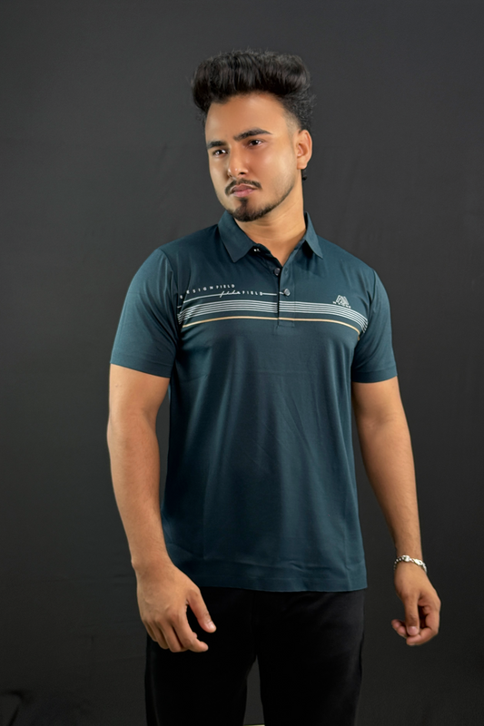 Bottel Green Colour Polo T-Shirt | Evans