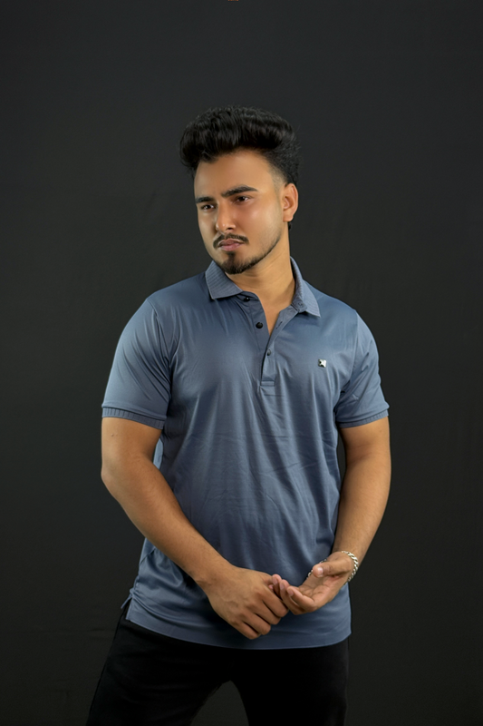 Light Blue Colour Polo T-Shirt |ZZ