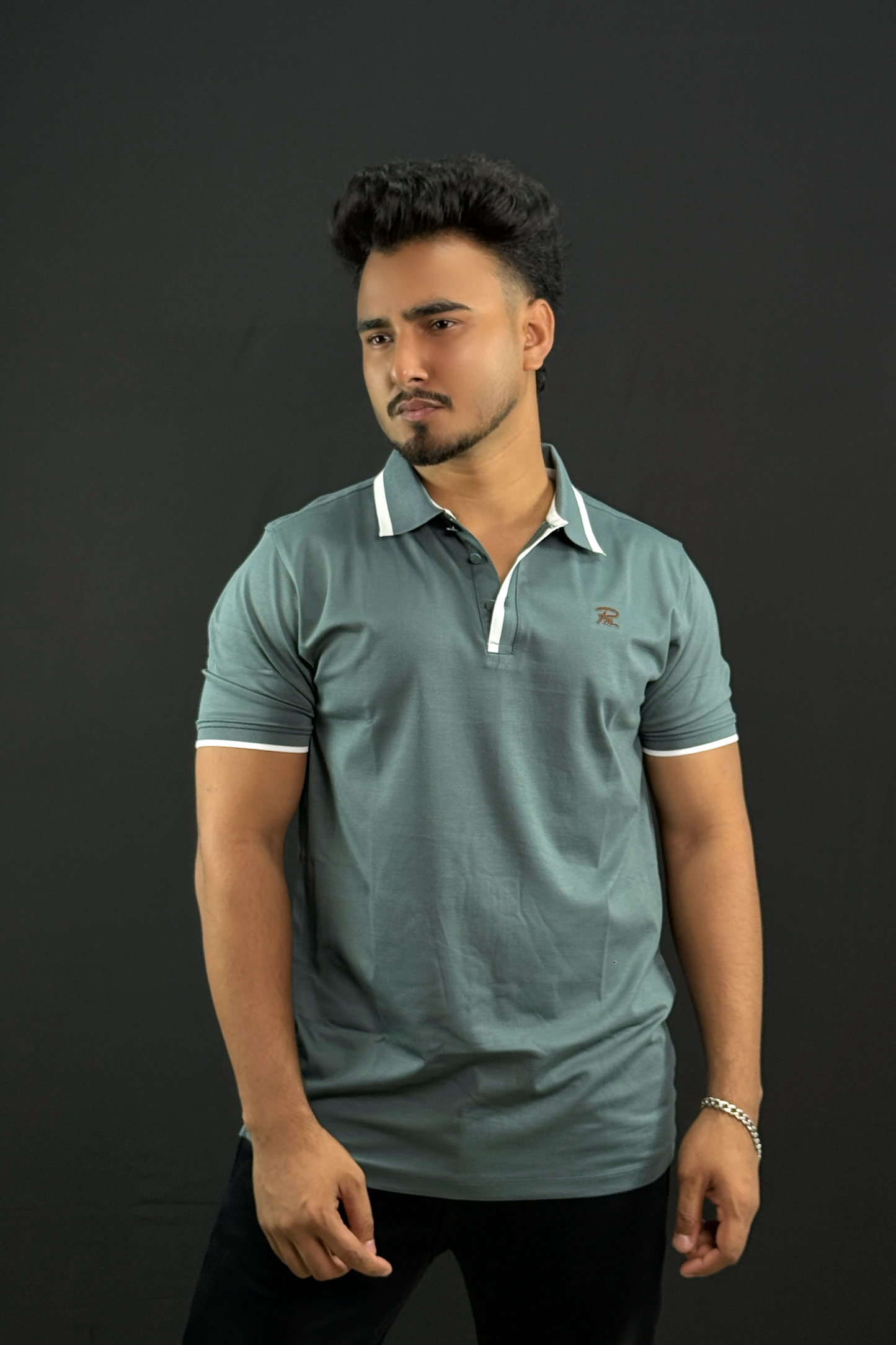 Blue Green Colour Polo T-Shirt |PM