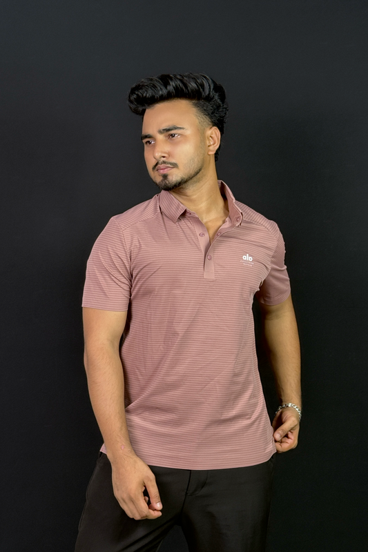 Rose Colour Polo T-Shirt |SV
