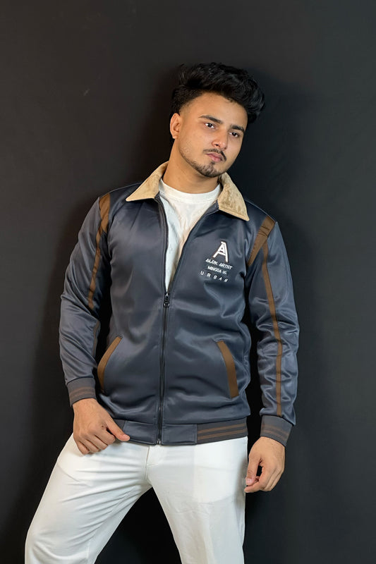 গ্রে কালার চায়না জ্যাকেট-Sherpa