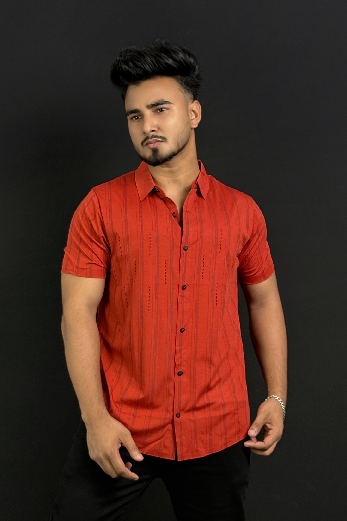 Orange Colour Half Slevee Shirt