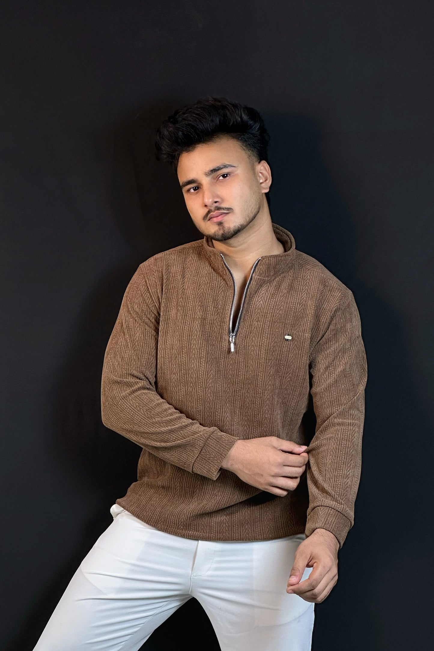 চকলেট কালার চায়না সোয়েটার