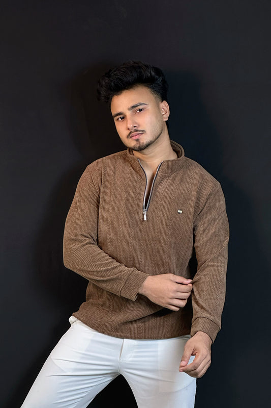 চকলেট কালার চায়না সোয়েটার