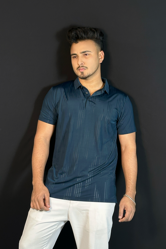 পেট্রল কালার পোলো টি-শার্ট-dunhill