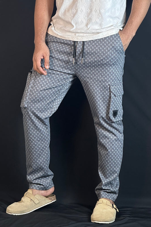 অ্যাশ কালার চায়না কার্গো জগার্স-DIOR