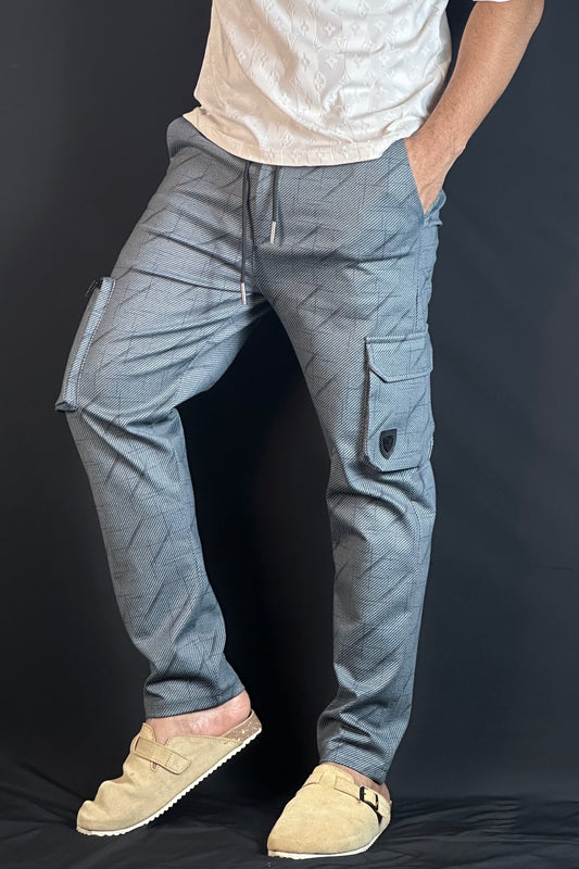 "গ্রে" কালার চায়না কার্গো জগার্স-YOUNG