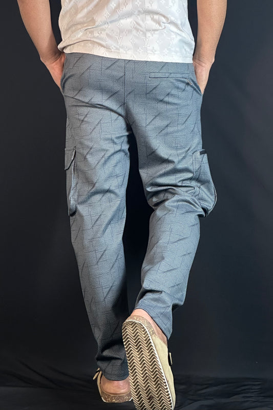 "গ্রে" কালার চায়না কার্গো জগার্স-YOUNG