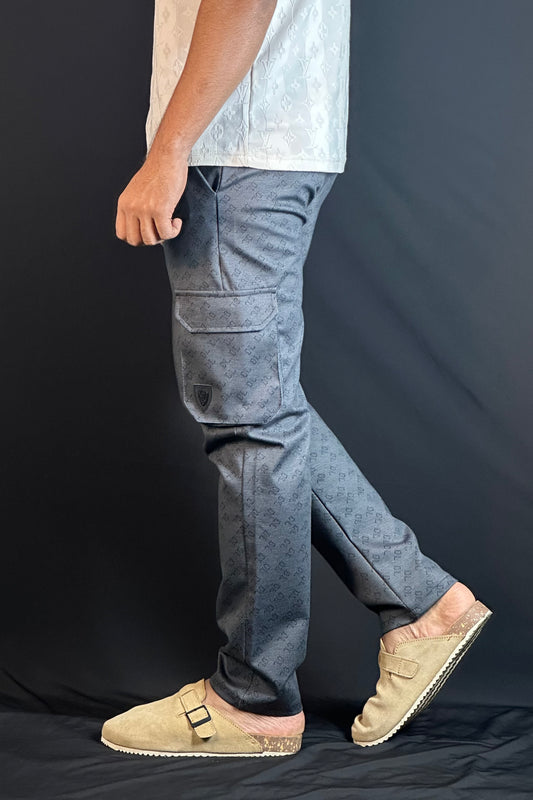 "গ্রে" কালার চায়না কার্গো জগার্স-DL