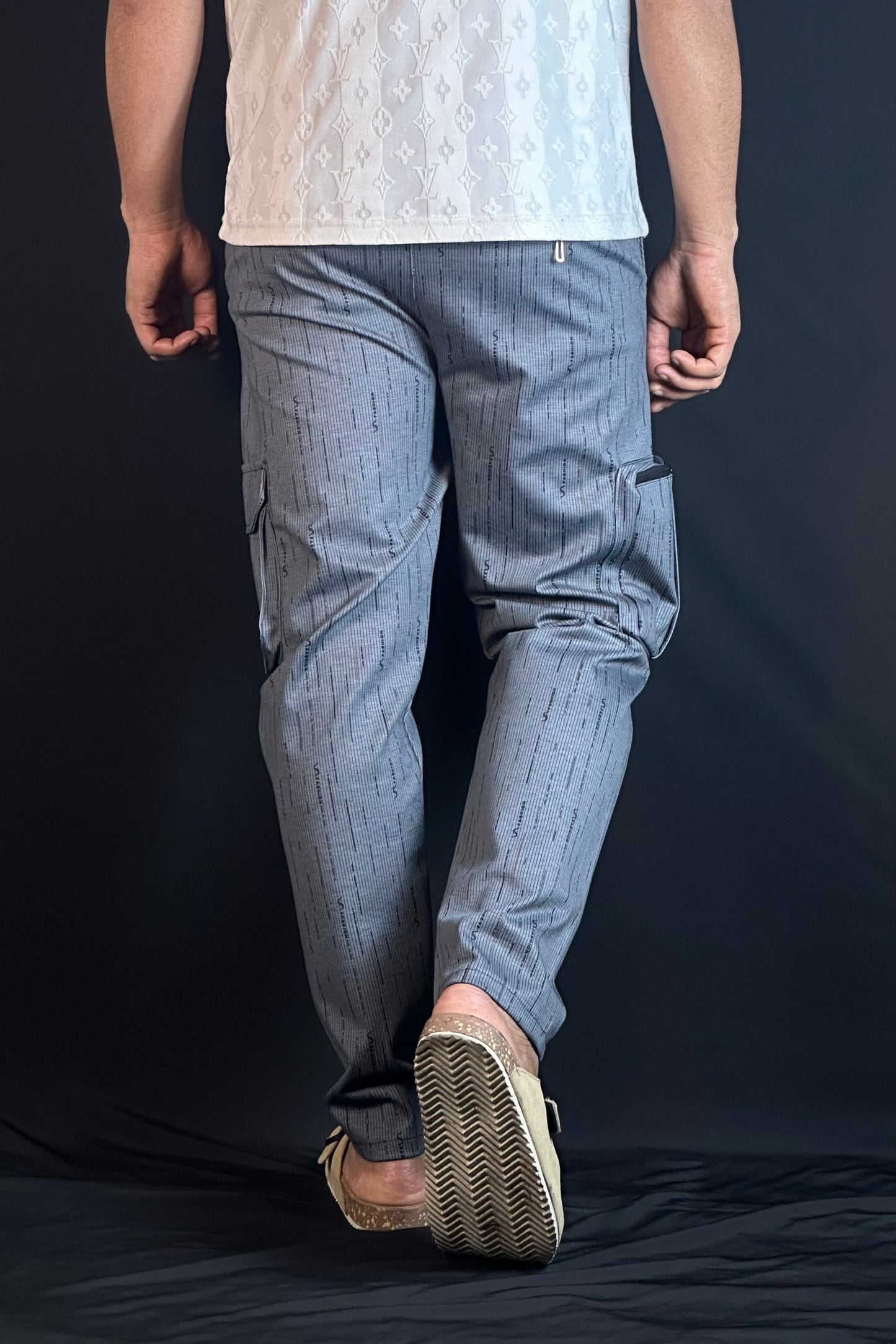 "গ্রে" কালার চায়না কার্গো জগার্স-FASHION