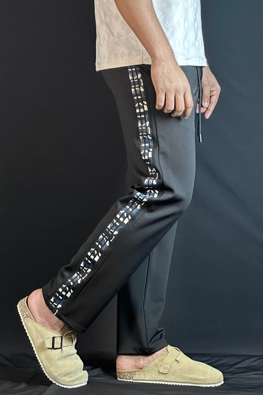 ব্ল্যাক কালার চায়না জগার্স-BStrip