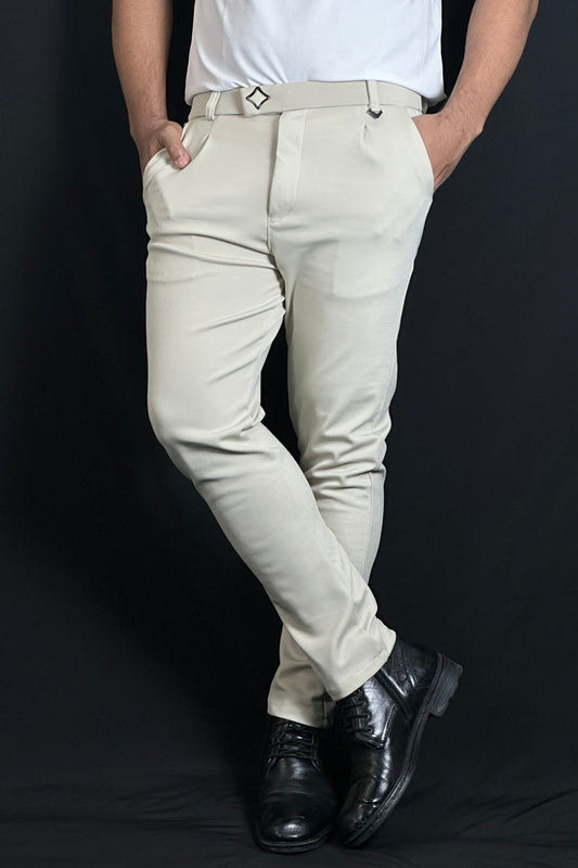 অফহোয়াট কালার ফর্মাল প্যান্ট-LV