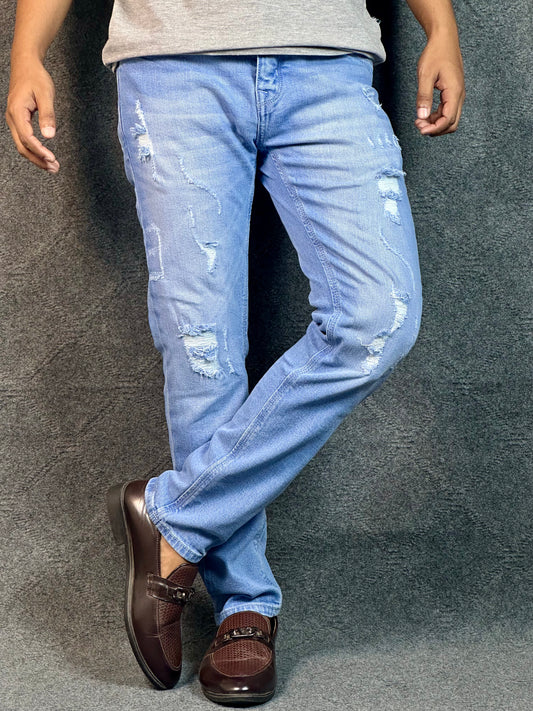 SkyBlue Rock Style Jeans