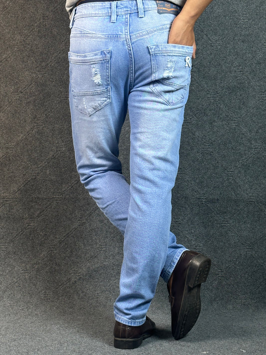 SkyBlue Rock Style Jeans