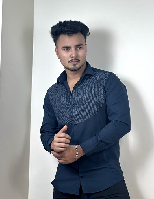 Chinese Dark Nevy Blue echo stone