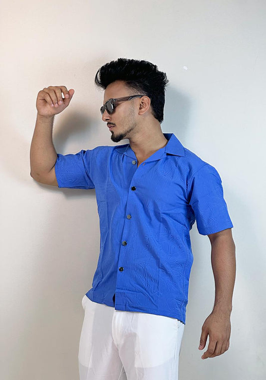 Premium Blue Drop Shoulder Shirt