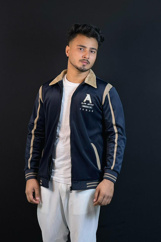 নেভিব্লু কালার চায়না জ্যাকেট-Sherpa