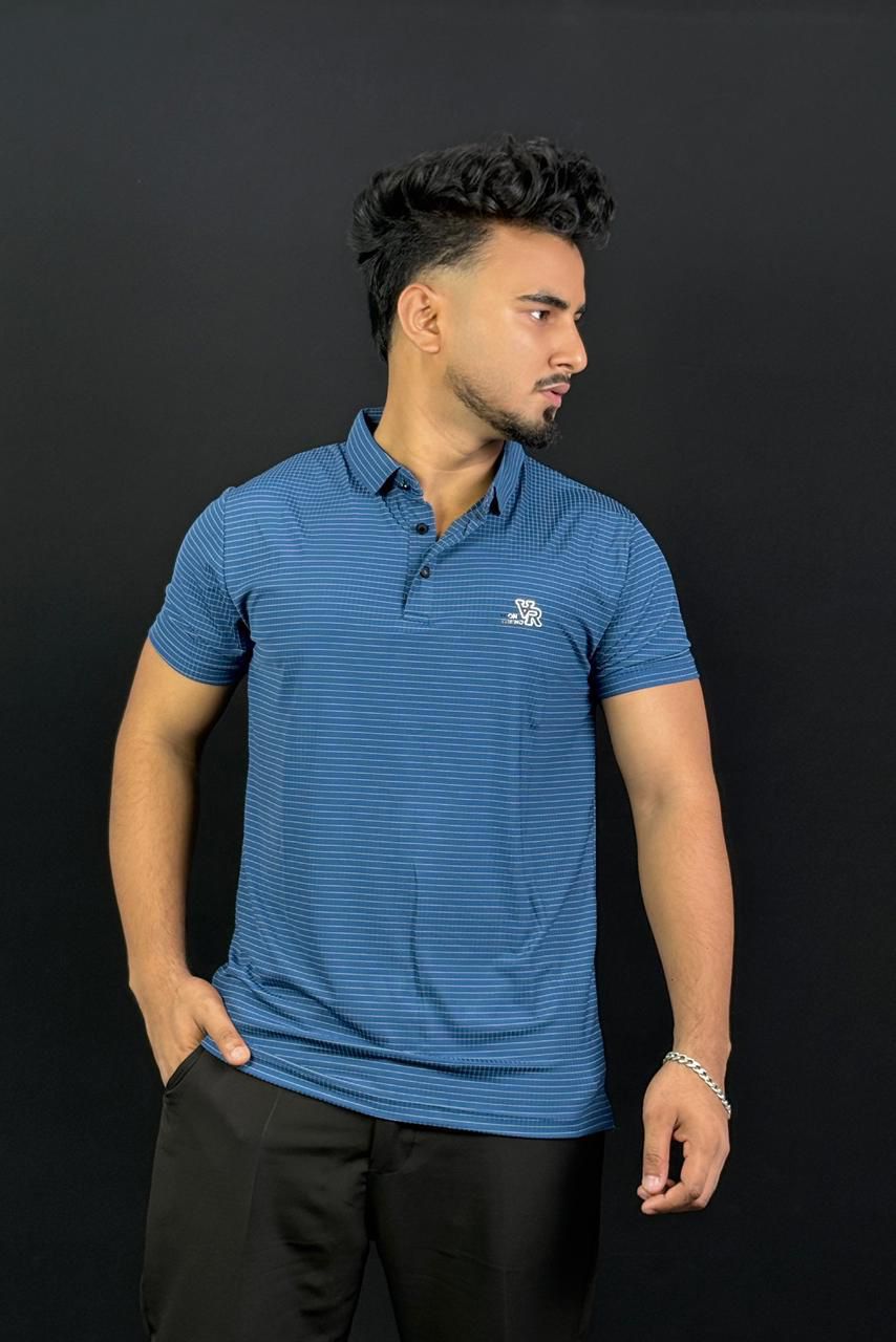 Blue Colour Polo T-Shirt|VR