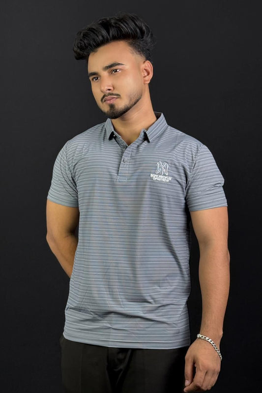 Ash Colour Polo T-Shirt|VR