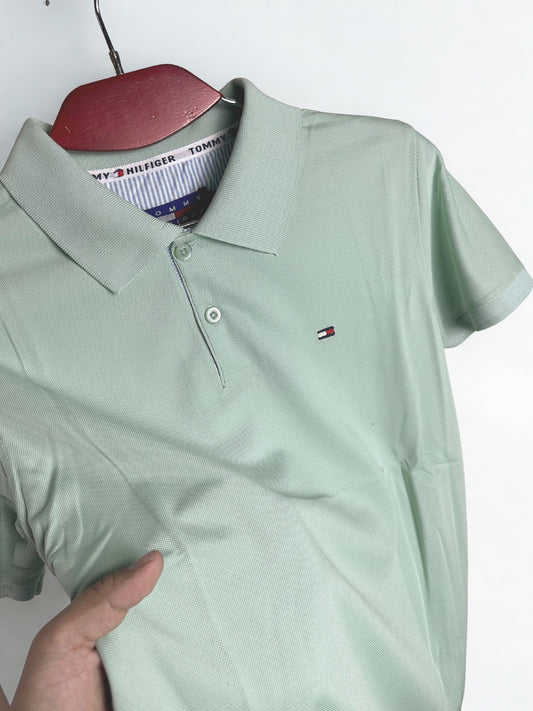 পেস্ট কালার পোলো টি-শার্ট-TM