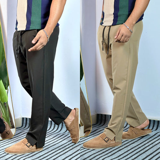 Black+Brown Colour 2 piece Combo Lowcut Baggy