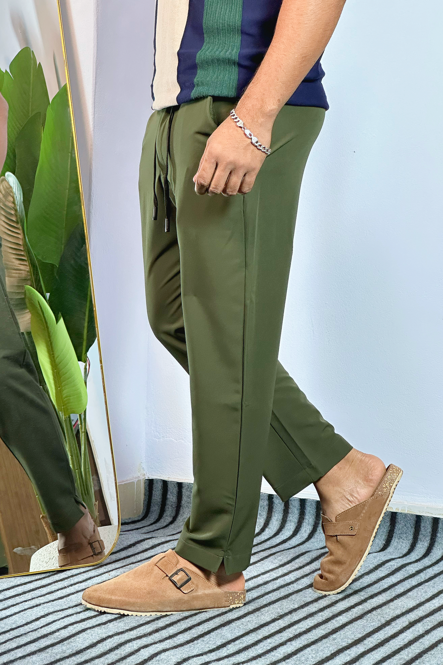 Olive Colour Lowcut Baggy